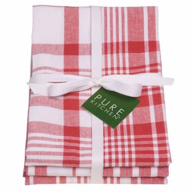 Now Designs Jumbo Dish Towels (Set of 3) - Red