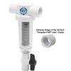 Rusco Vu-Flow, Campbell Alternative and Lakos Spin Down Filter, 100 Mesh Sand and Sediment Filter, 3/4 Inch FNPT (Female Threaded PVC Connection) view 2
