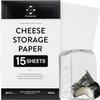 Formaticum 15-Pack Cheese Storage Wax Coated Paper - Porous Wax Sheets From France - Keep Cheese or Charcuterie Fresh - Professional Grade Cheese Paper for Wrapping Cheese - 11 x 14 view 1