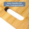 Totally Bamboo 2-Piece Cutting Board Set; 2 Assorted Sizes of Bamboo Wood Cutting Boards for Kitchen view 4