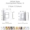 GROHE Skate Cosmopolitan flush plate, chrome, Design Gre view 3