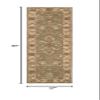 SAFAVIEH Heritage Collection Runner Rug - 2'3" x 8', Green & Gold, Handmade Traditional Oriental Wool, Ideal for High Traffic Areas in Living Room, Bedroom (HG811A) view 2