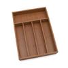 Lipper International 8876 Bamboo Wood Flatware Organizer, 5 Compartments, 10 1/2" x 14" x 2" view 1