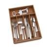 Lipper International 8876 Bamboo Wood Flatware Organizer, 5 Compartments, 10 1/2" x 14" x 2" view 2