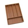 Lipper International 8876 Bamboo Wood Flatware Organizer, 5 Compartments, 10 1/2" x 14" x 2" view 3