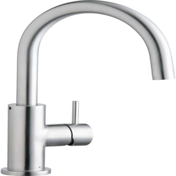 Elkay LK7921SSS Allure Single Hole Kitchen Faucet with Lever Handle, Satin Stainless Steel