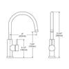Elkay LK7921SSS Allure Single Hole Kitchen Faucet with Lever Handle, Satin Stainless Steel view 3
