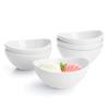 Sweese 10 oz Small White Porcelain Bowls - Set of 6 Dessert, Ice Cream, Snack & Yogurt Bowls, Ceramic Serving Bowls for Rice or Soup view 1