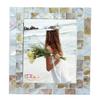 GIFTME 5 Picture Frame 5x7 Mother of Pearl Photo Frame,Beach Picture Frame Tabletop or Wall Hanging Display Frame(5x7 Natural White,1pc) view 1
