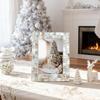GIFTME 5 Picture Frame 5x7 Mother of Pearl Photo Frame,Beach Picture Frame Tabletop or Wall Hanging Display Frame(5x7 Natural White,1pc) view 2