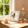 GIFTME 5 Picture Frame 5x7 Mother of Pearl Photo Frame,Beach Picture Frame Tabletop or Wall Hanging Display Frame(5x7 Natural White,1pc) view 4