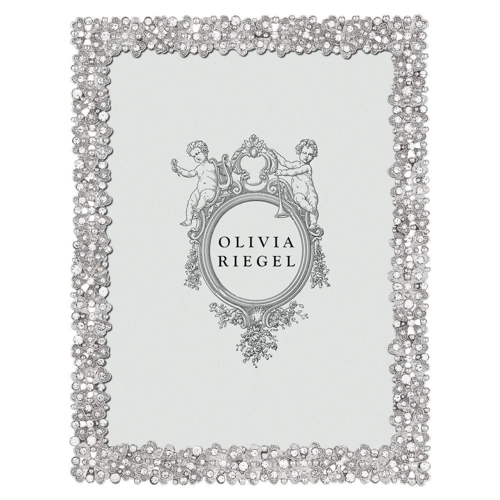 Evie Silver Austrian Crystal 5x7 Frame by Olivia Riegel - 5x7