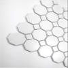 Squarefeet Depot Retro White Octagon Porcelain Floor and Wall Mosaic Tile, 11.5" x 11.5", Matte view 4