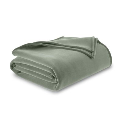 The Original Vellux Blanket - Soft, Warm, Insulated, Pet-Friendly, Home Bed & Sofa - Moss, Twin 66 x 90"