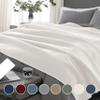 Vellux 1B07039 Original Insulating Core Hotel Style Solid blanket Machine Washable Soft Cozy Warm Pet Friendly Bed Sofa Blankets, King, Ivory view 2