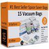 Home Complete Space Saver Vacuum Bags, 15 pack with Pump view 1