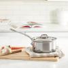 Mauviel M'Cook 5-Ply Polished Stainless Steel Sauce Pan With Lid, And Cast Stainless Steel Handle, 1.8-qt, Made In France view 2
