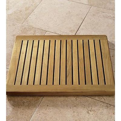 WholesaleTeak New Grade A Teak Wood 24" Door/Shower/Spa/Bath Floor Mat #WHAXFM