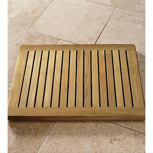 WholesaleTeak New Grade A Teak Wood 24" Door/Shower/Spa/Bath Floor Mat #WHAXFM