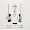 Kwikset Ladera 93001-904 Bed/Bath Lever in Polished Chrome view 2