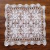 Laivigo Handmade Crochet Lace Table Cloth Doilies Doily,Rectangle,16 x 24 Inch,White view 4