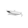 Modern Day Accents Barco Short Boat, Silver, Aluminum, Popular, Bowl, Tray, Tabletop, Centerpiece, Modern, Accent, Accessory, Dcor, Home, Office, Filler, Glam, 20 x 4.5 x 3 view 2
