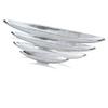 Modern Day Accents Barco Short Boat, Silver, Aluminum, Popular, Bowl, Tray, Tabletop, Centerpiece, Modern, Accent, Accessory, Dcor, Home, Office, Filler, Glam, 20 x 4.5 x 3 view 4