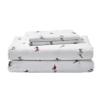 Eddie Bauer - Flannel Sheets Queen Size, Anti-Pilling & Wrinkle Resistant Cotton, Touchably Soft for All-Season Comfort - Bed Sheets with Matching Pillowcases & Fitted Sheet (Ski Slope White) view 1
