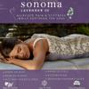 Sonoma Lavender Aromatherapy Spa Blanket Filled with Lavender Flowers and Flaxseed, Hot/Cold Microwaveable Heated Blanket for Soothing Muscles with Removable Washable Cover (44" x 18", Lilac Dot) view 2