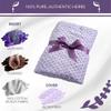 Sonoma Lavender Aromatherapy Spa Blanket Filled with Lavender Flowers and Flaxseed, Hot/Cold Microwaveable Heated Blanket for Soothing Muscles with Removable Washable Cover (44" x 18", Lilac Dot) view 4