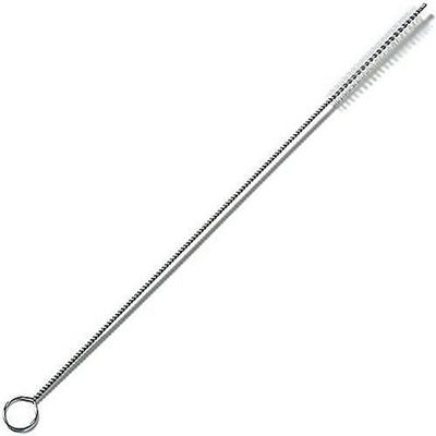 SPARTA 4110900 Plastic Straw Cleaner Brush, Bottle Cleaner Brush, Pipe Brush With Polyester Bristles For Kitchen, Restaurant, Home , 18 Inches, White, (Pack of 12)