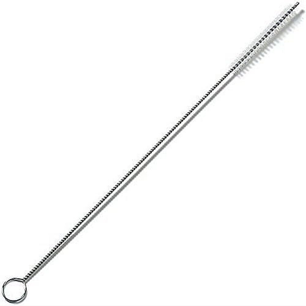 SPARTA 4110900 Plastic Straw Cleaner Brush, Bottle Cleaner Brush, Pipe Brush With Polyester Bristles For Kitchen, Restaurant, Home , 18 Inches, White, (Pack of 12)