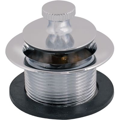 EZ-FLO Lift-n-Turn Bath Drain Assembly Kit, 1-1/2 in. x 11.5 Coarse Thread, 2-7/8 in. OD Flange, 5/16 in. Tapped Zinc Body, Chrome Plated, 35233