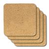 Thirsty Rhino Indah, Cork Coaster With Fiberboard Back, Natural Cork Finish, Set of 10 (Square) view 2