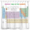 Updated Periodic Table of Elements Fabric Shower Curtains for Chemistry Students and Teacher Use as Poster, Educational Shower Curtain view 1