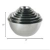 Update International 16 qt Stainless Steel Mixing Bowl (78707) view 2