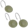 Carnation PHP-COL/42 Color Rounds Resin Shower Curtain Hooks, Sage view 1