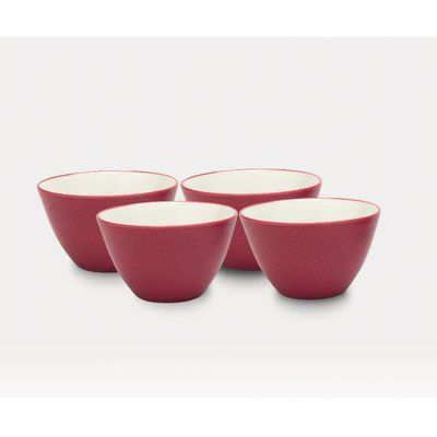 Noritake Colorwave Raspberry Set of 4 Mini Bowls, 4", 7 oz.