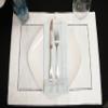 Hemstitch Dinner Napkins Sky Blue 1 Dozen view 2