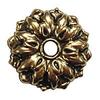 CRL 1" Antique Gold Floral Metal Mirror Rosettes - Pack of 8 Rosettes, Washers and Vinyl Sleeves view 1