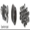 CRL 1" Antique Gold Floral Metal Mirror Rosettes - Pack of 8 Rosettes, Washers and Vinyl Sleeves view 2