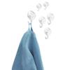 iDesign Hooks, Set of 6, Clear, 6 Count view 1