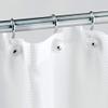 iDesign York Classic Shower Curtain Hooks, Set of 12, 1.25" x 2.5" x 3", White and Chrome view 4