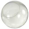 14 Inch Clear Acrylic Lamp Post Globe with 5.25 Inch Neckless Opening view 1