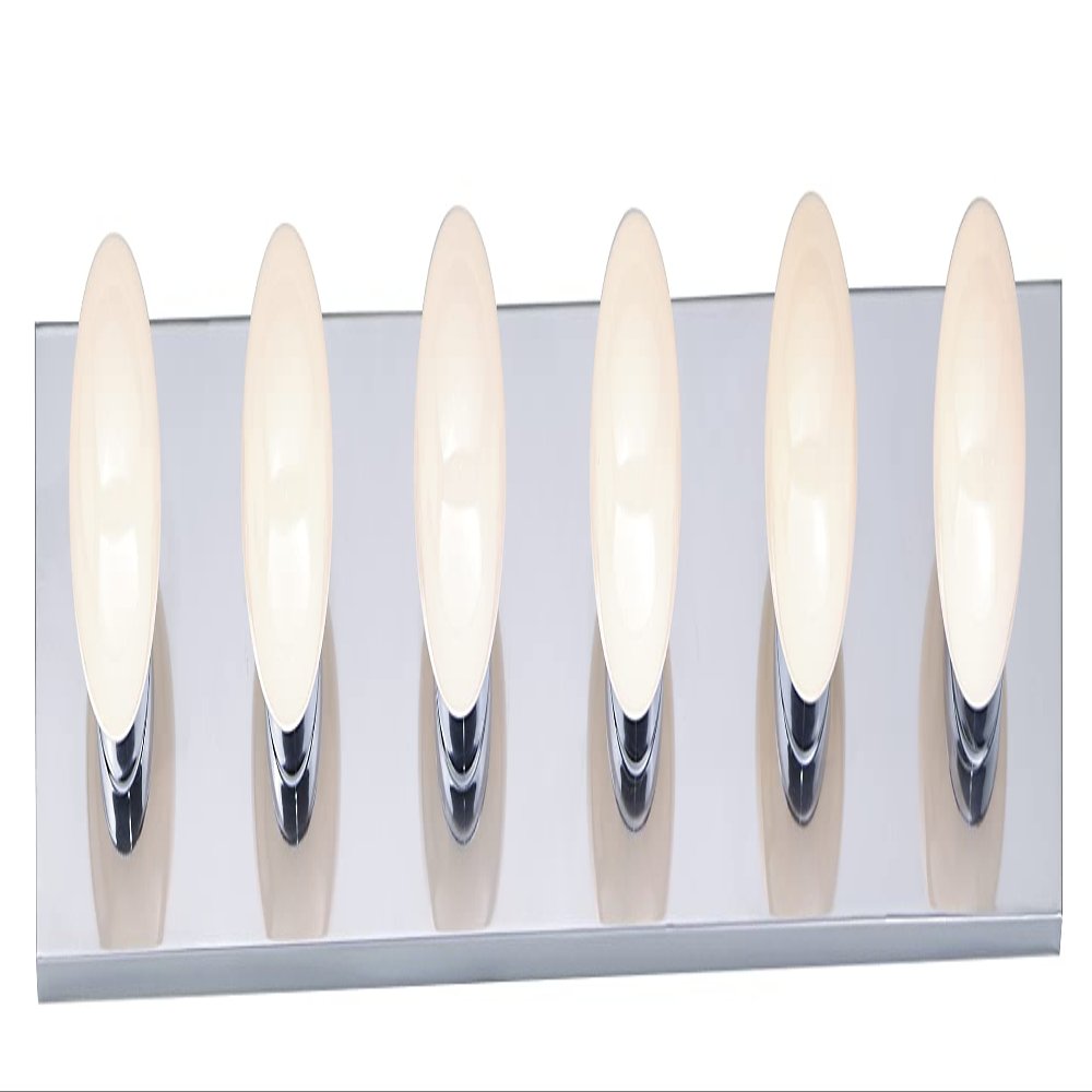 Nuvo Lighting SF77/194 Transitional Six Light Vanity in Chrome finish