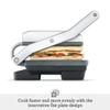 Breville BSG520XL Panini Duo Nonstick Sandwich Maker Press, 2 Slice, Brushed Stainless Steel view 3