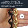 RCH Hardware CH-S50-06-PB Steel Basket Chain 5 Gauge, Polished Brass (1 Foot) view 3