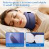 VELPEAU Neck Brace for Neck Pain and Support - Soft Cervical Collar for Sleeping in Bed, Snoozing, Sleeping Upright, Anti-Snoring, Sleep Apnea for Women & Men (Blue, Comfort Version, Medium: 11.5-14"/3) view 3