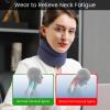 VELPEAU Neck Brace for Neck Pain and Support - Soft Cervical Collar for Sleeping in Bed, Snoozing, Sleeping Upright, Anti-Snoring, Sleep Apnea for Women & Men (Blue, Comfort Version, Medium: 11.5-14"/3) view 4