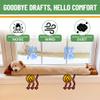 Evelots Under Door Dog Draft Stopper - Weighted - Keep Cold Air, Warm Air Out - Odor, Noise, Dust, Wind Blocker - Great for Window - Full 38 Inch Long - Heavy Duty Cute Puppy - Hanging Loops view 4